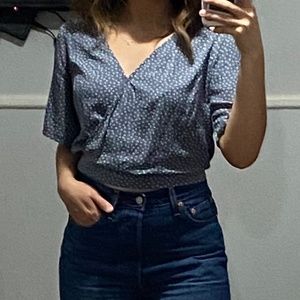 abercrombie crossed crop top
